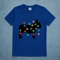 Christmas Lights French Bulldog Dog Lover Gift T-Shirt thumb 5