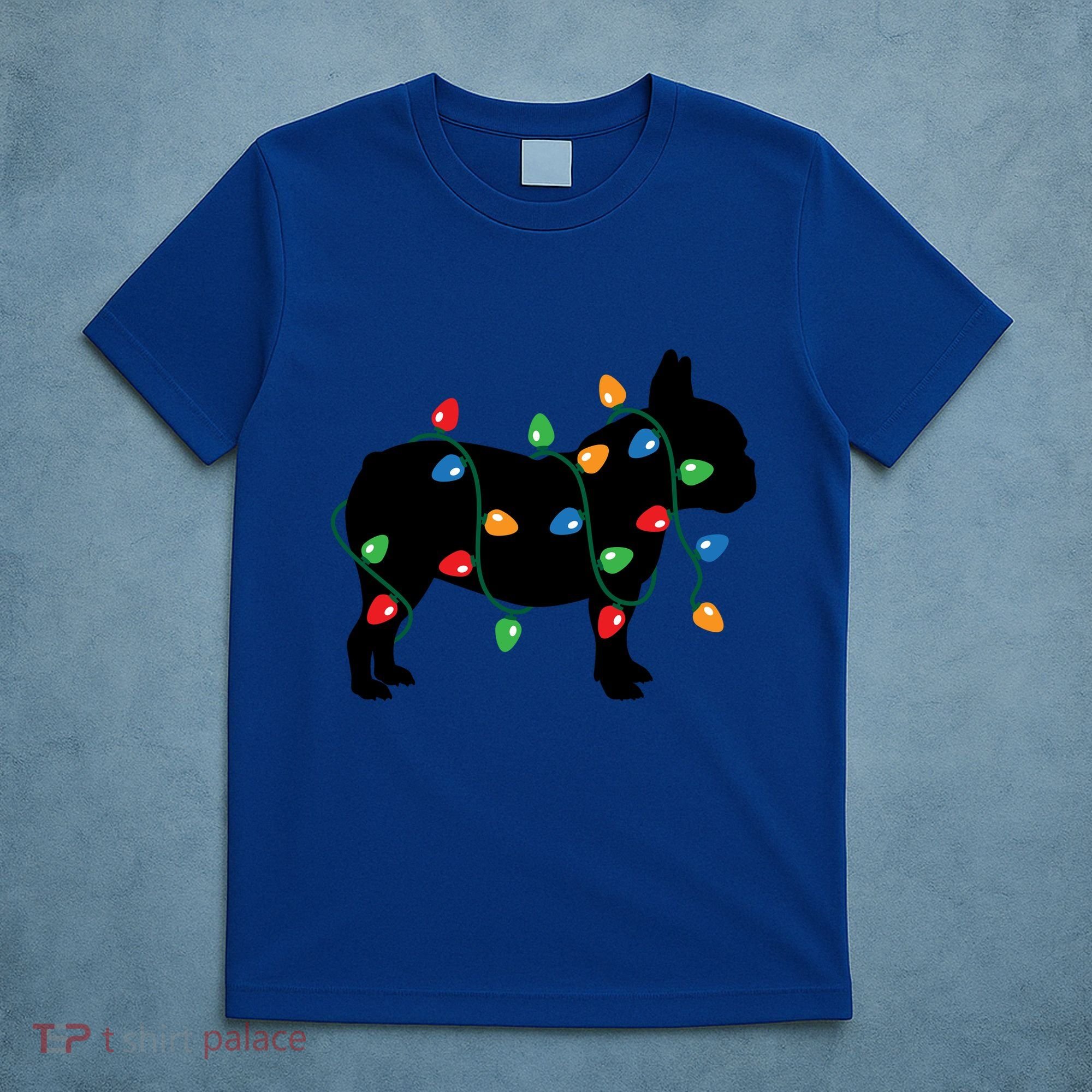Christmas Lights French Bulldog Dog Lover Gift T-Shirt