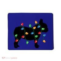Christmas Lights French Bulldog Dog Lover Gift Mousepad thumb 0
