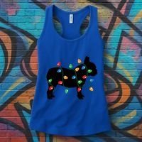 Christmas Lights French Bulldog Dog Lover Gift Women's Tank Top thumb 3