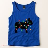 Christmas Lights French Bulldog Dog Lover Gift Tank Top thumb 2