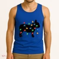Christmas Lights French Bulldog Dog Lover Gift Tank Top thumb 3