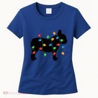 Christmas Lights French Bulldog Dog Lover Gift Women's T-Shirt thumb 0