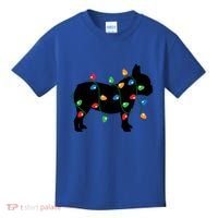 Christmas Lights French Bulldog Dog Lover Gift Kids T-Shirt thumb 0
