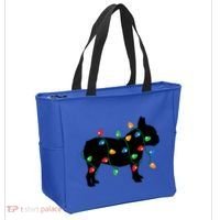 Christmas Lights French Bulldog Dog Lover Gift Tote Bag thumb 2