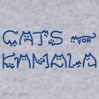 Cat Ladies For Kamala Cat Typography Alphabet Cute Simple Women's Sweatshirt thumb 2