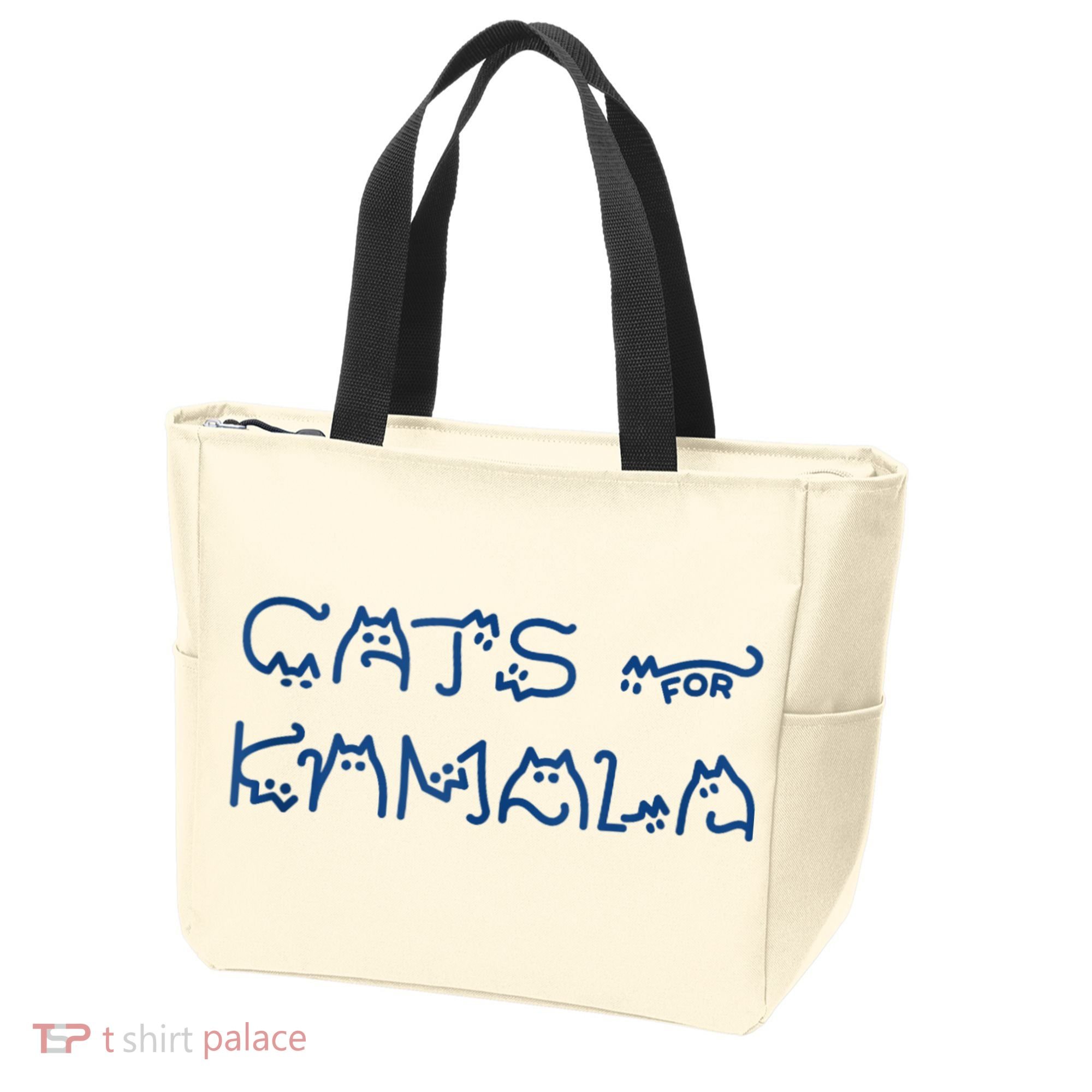 Cat Ladies For Kamala Cat Typography Alphabet Cute Simple Tote Bag