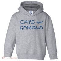 Cat Ladies For Kamala Cat Typography Alphabet Cute Simple Toddler Hoodie thumb 0