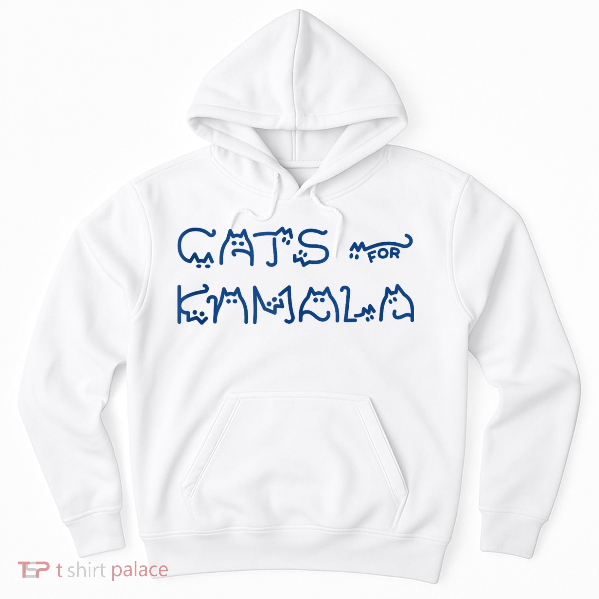 Cat Ladies For Kamala Cat Typography Alphabet Cute Simple Hoodie