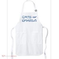 Cat Ladies For Kamala Cat Typography Alphabet Cute Simple Apron thumb 0