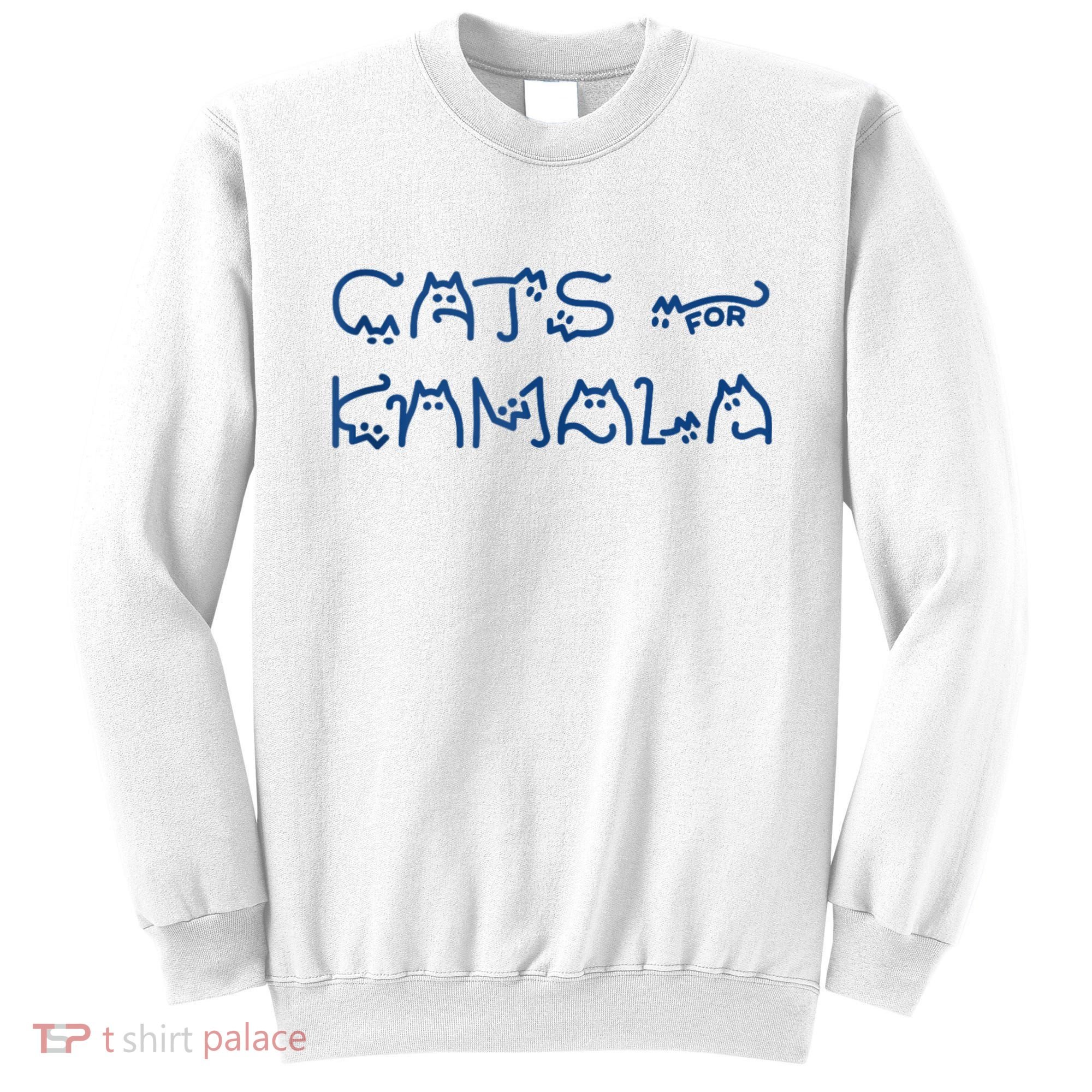 Cat Ladies For Kamala Cat Typography Alphabet Cute Simple Sweatshirt
