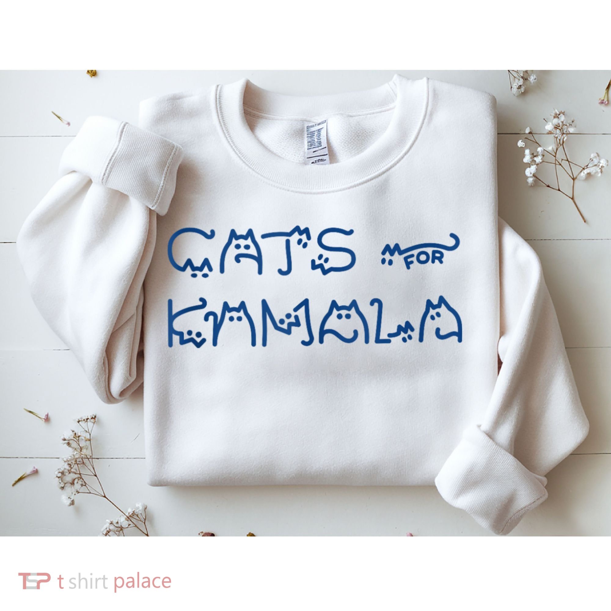 Cat Ladies For Kamala Cat Typography Alphabet Cute Simple Sweatshirt
