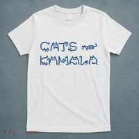 Cat Ladies For Kamala Cat Typography Alphabet Cute Simple T-Shirt thumb 5