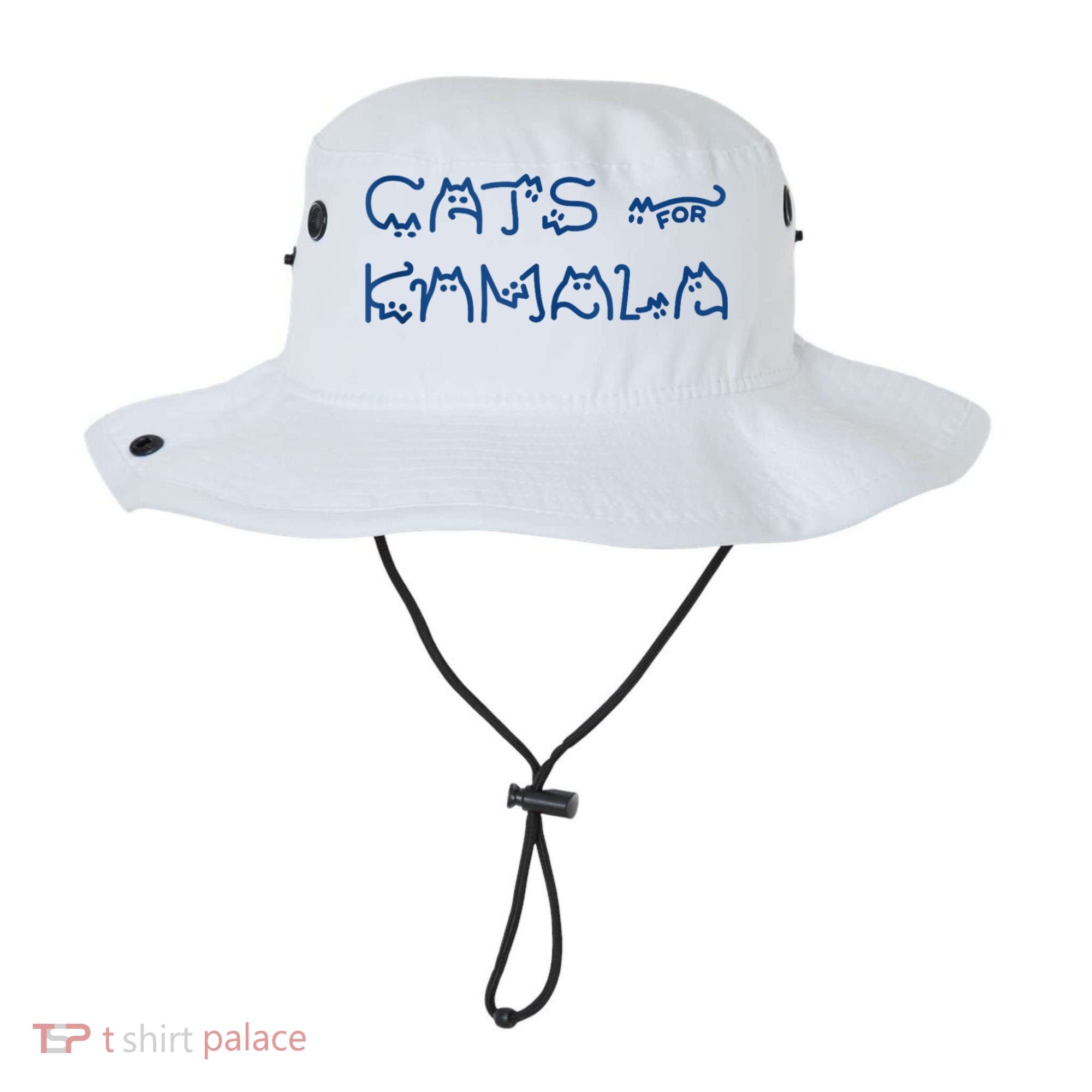 Cat Ladies For Kamala Cat Typography Alphabet Cute Simple Bucket Hat