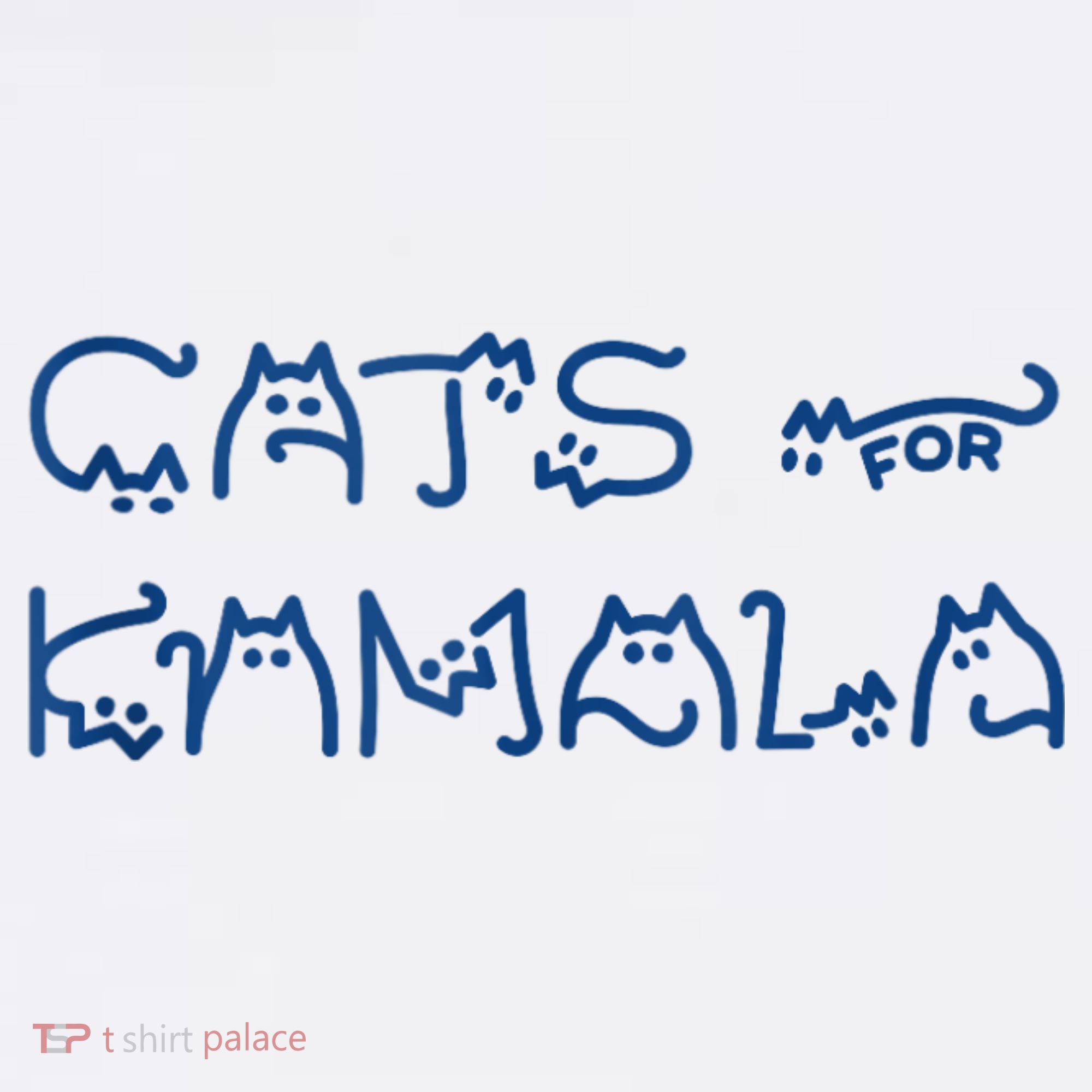 Cat Ladies For Kamala Cat Typography Alphabet Cute Simple Beanie