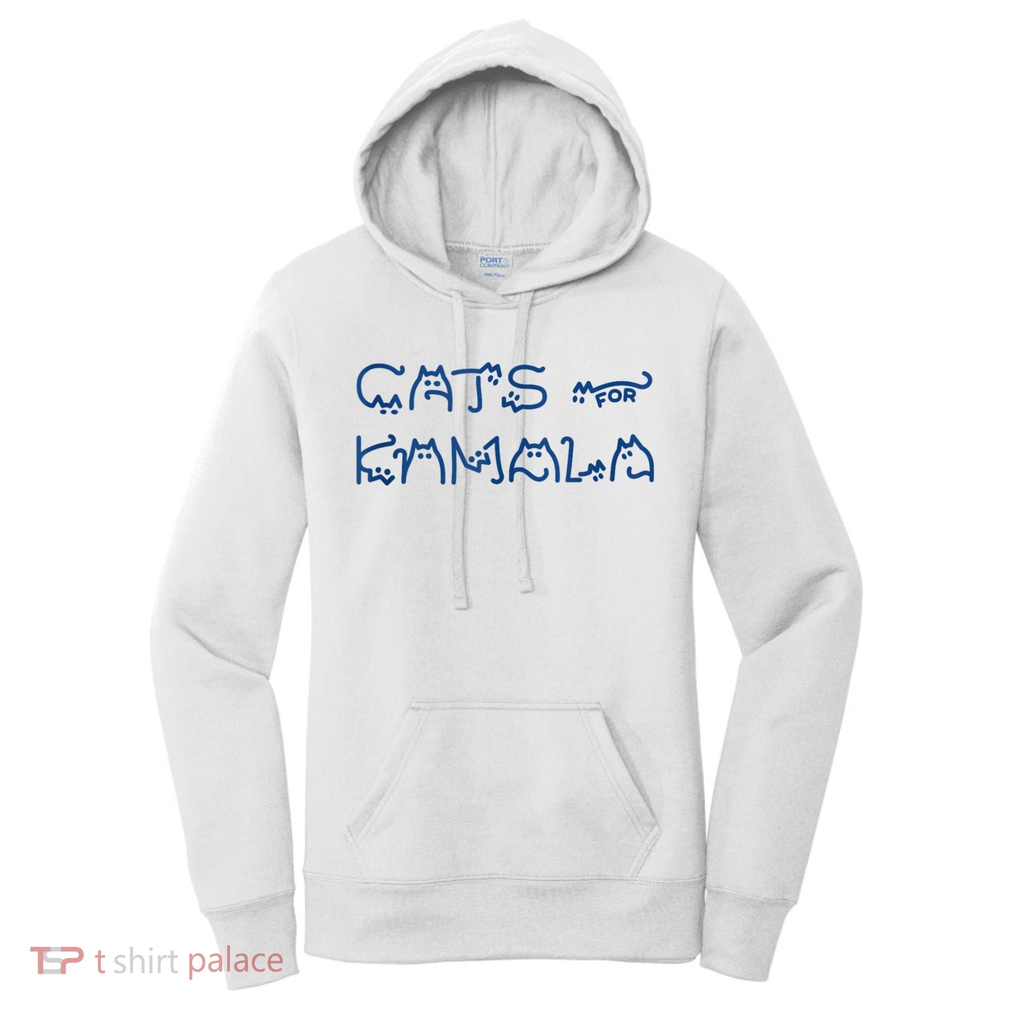 Cat Ladies For Kamala Cat Typography Alphabet Cute Simple Women's Hoodie