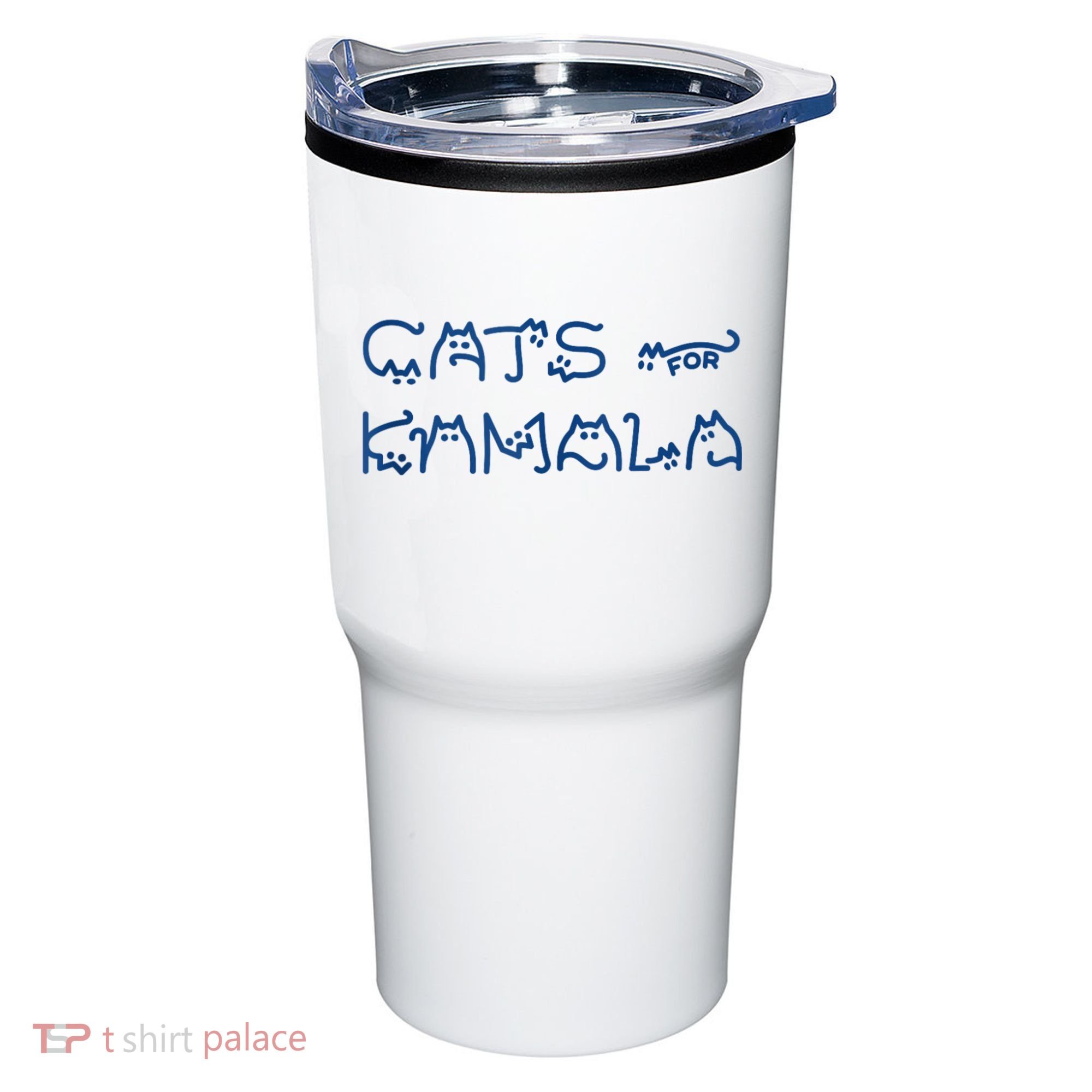 Cat Ladies For Kamala Cat Typography Alphabet Cute Simple Tumbler