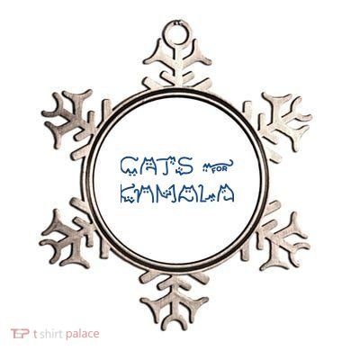 Cat Ladies For Kamala Cat Typography Alphabet Cute Simple Ornament