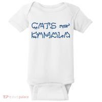 Cat Ladies For Kamala Cat Typography Alphabet Cute Simple Baby Bodysuit thumb 0