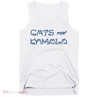Cat Ladies For Kamala Cat Typography Alphabet Cute Simple Tank Top thumb 0