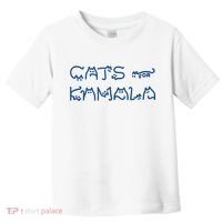 Cat Ladies For Kamala Cat Typography Alphabet Cute Simple Toddler T-Shirt thumb 0