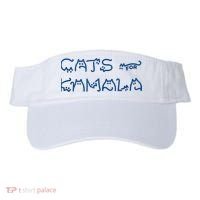 Cat Ladies For Kamala Cat Typography Alphabet Cute Simple Visor thumb 0