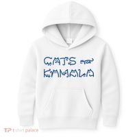 Cat Ladies For Kamala Cat Typography Alphabet Cute Simple Kids Hoodie thumb 0