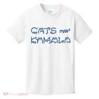 Cat Ladies For Kamala Cat Typography Alphabet Cute Simple Kids T-Shirt thumb 0