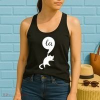 Cat Lady For Kamala 2024 Election Women's Tank Top thumb 2