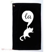 Cat Lady For Kamala 2024 Election Golf Towel thumb 0