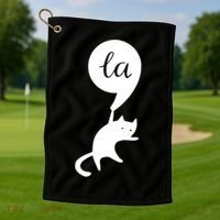 Cat Lady For Kamala 2024 Election Golf Towel thumb 1