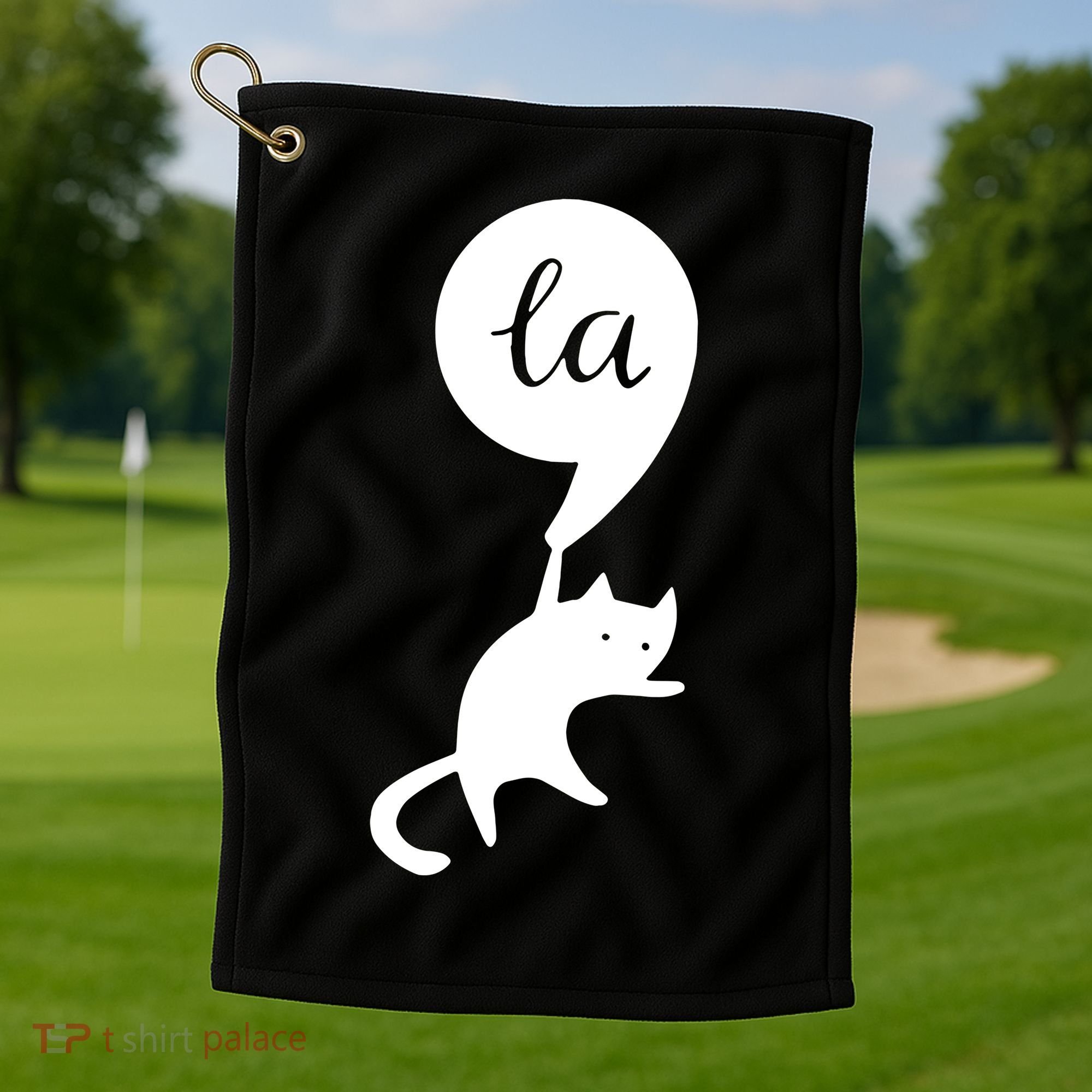 Cat Lady For Kamala 2024 Election Golf Towel