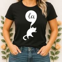 Cat Lady For Kamala 2024 Election Women's T-Shirt thumb 2
