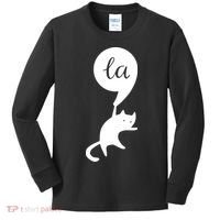Cat Lady For Kamala 2024 Election Kids Long Sleeve Shirt thumb 0