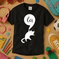 Cat Lady For Kamala 2024 Election Kids T-Shirt thumb 3