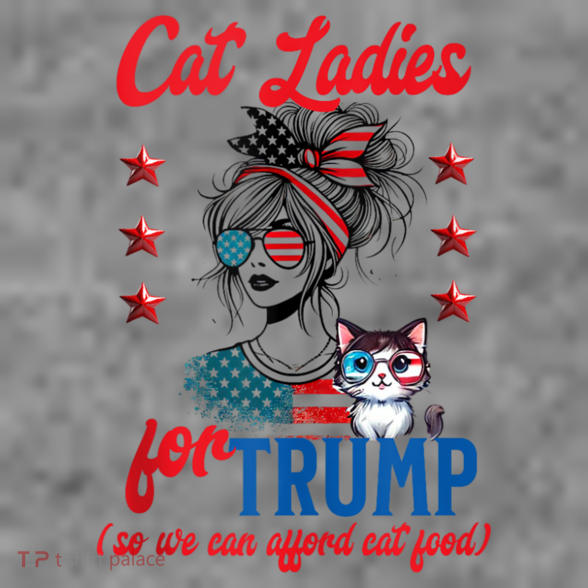 Cat Lady For Trump Funny Political Toddler Hoodie