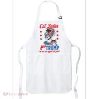 Cat Lady For Trump Funny Political Apron thumb 0