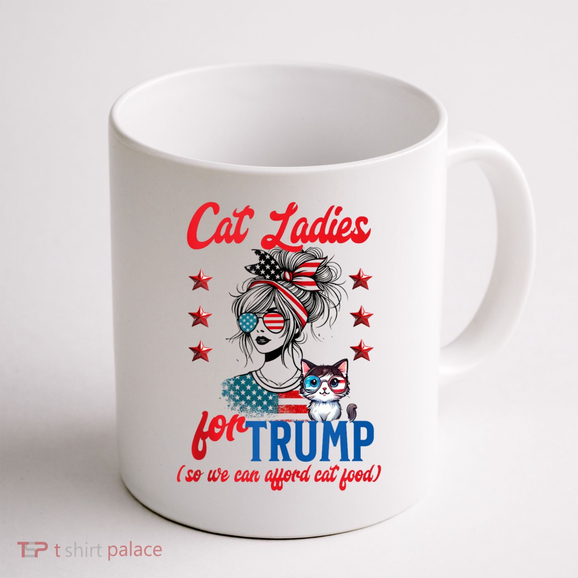 Cat Lady For Trump Funny Political Coffee Mug