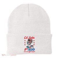 Cat Lady For Trump Funny Political Beanie thumb 0