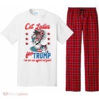 Cat Lady For Trump Funny Political Pajama Set thumb 0