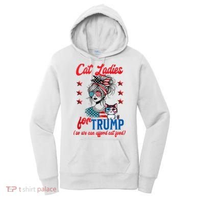 Cat Lady For Trump Funny Political Women's Hoodie