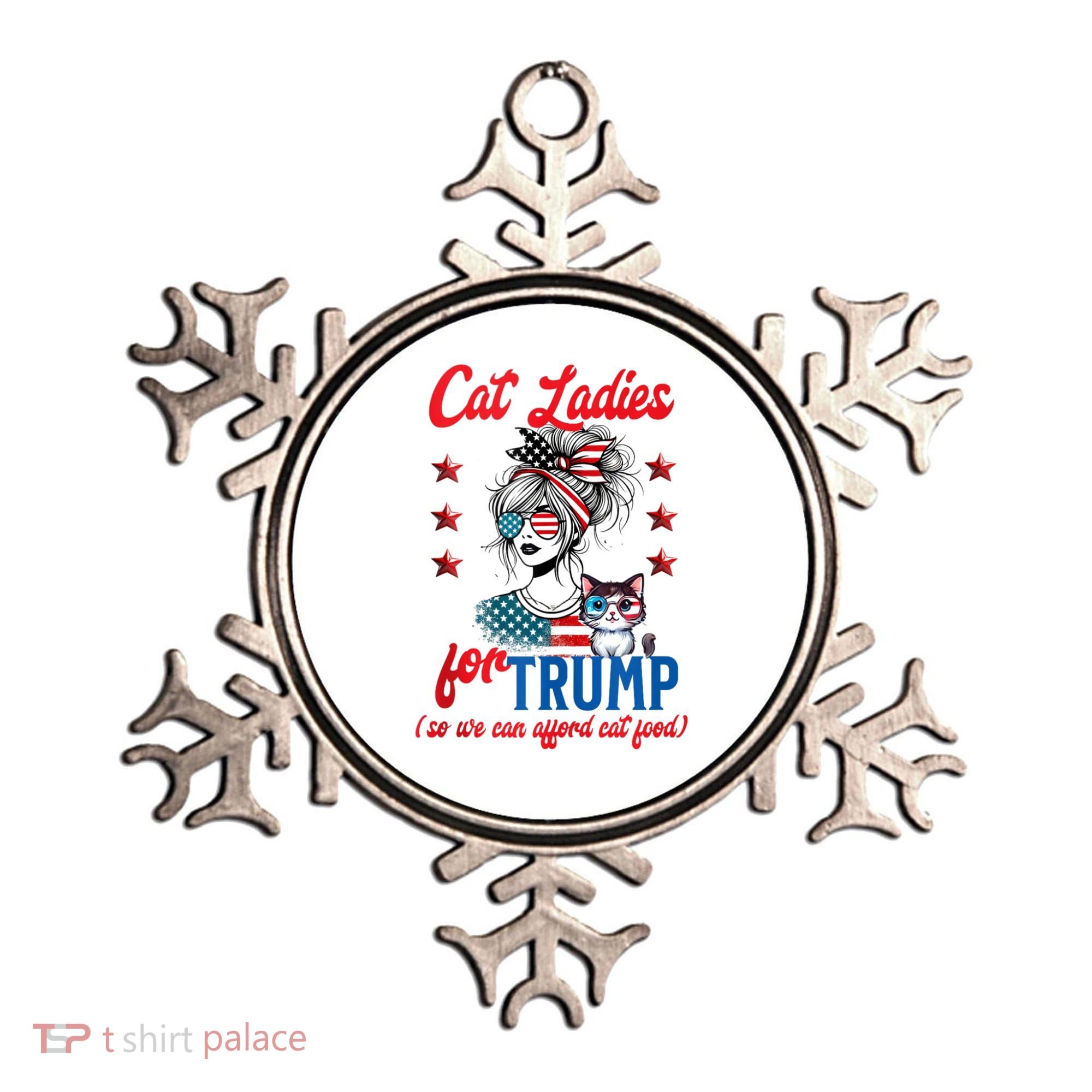 Cat Lady For Trump Funny Political Ornament