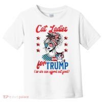 Cat Lady For Trump Funny Political Toddler T-Shirt thumb 0