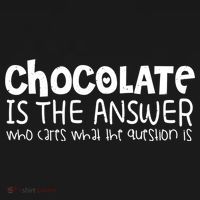 Chocolate Lover Funny Chocolate Is The Answer Gift Polo thumb 3