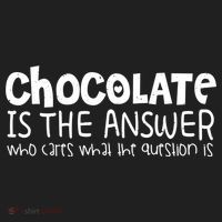 Chocolate Lover Funny Chocolate Is The Answer Gift Hat thumb 2
