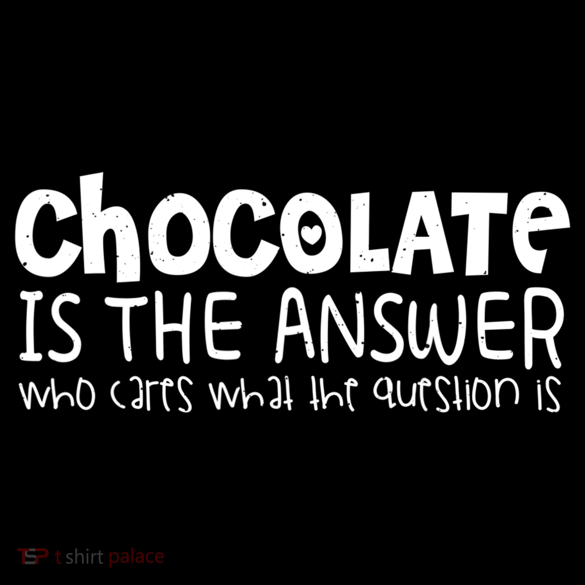 Chocolate Lover Funny Chocolate Is The Answer Gift Women's Long Sleeve Shirt