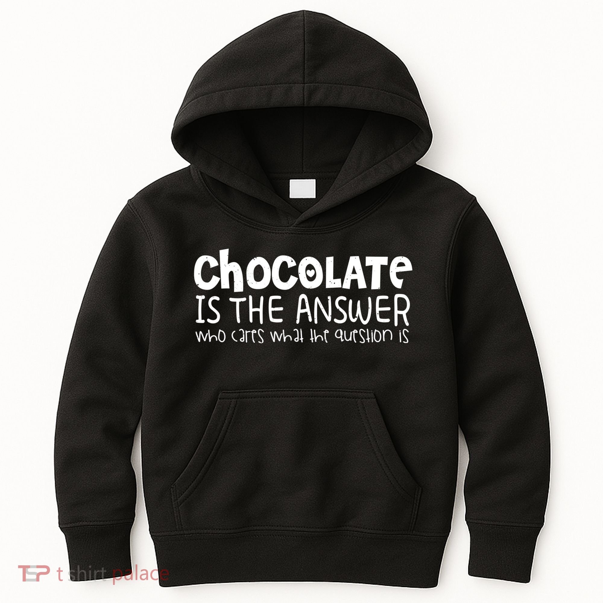 Chocolate Lover Funny Chocolate Is The Answer Gift Kids Hoodie