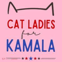 Cat Ladies For Kamala Cat Lady For Women Feminist Coaster thumb 2