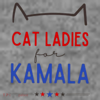 Cat Ladies For Kamala Cat Lady For Women Feminist Toddler Hoodie thumb 2