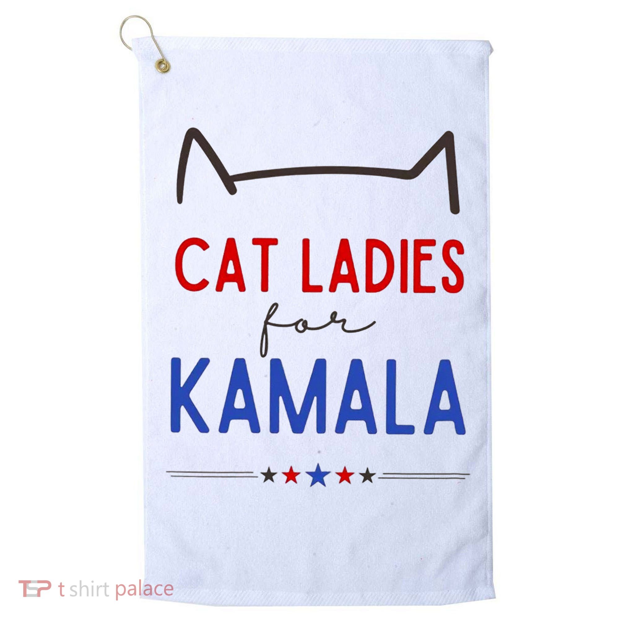 Cat Ladies For Kamala Cat Lady For Women Feminist Golf Towel
